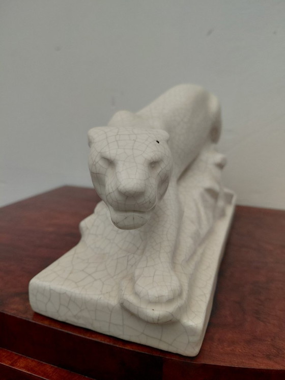 Image 1 of Panther keramiek, Art Deco