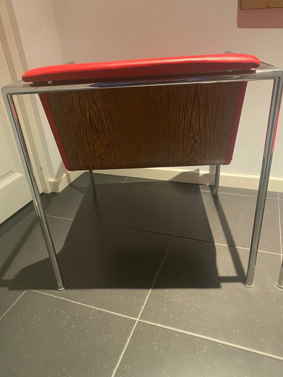 Image 1 of Set of red Italian design chairs