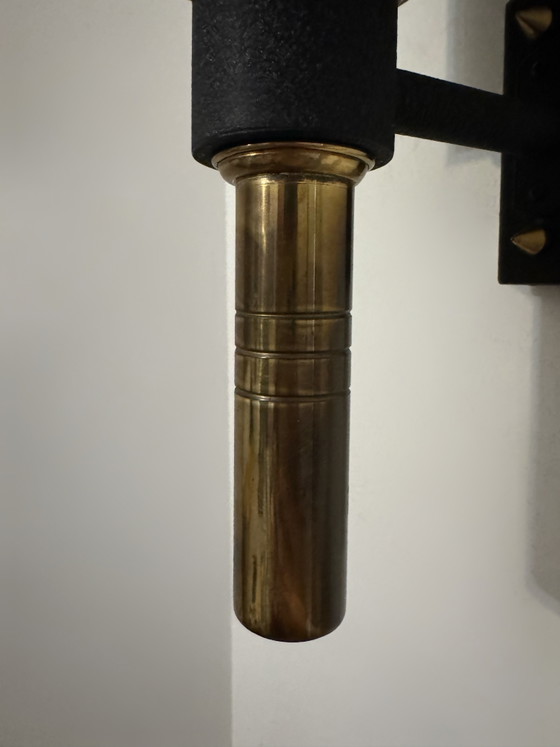 Applique Lanterne Maison Arlus Anni '70 – Brass, Metal (photo 4 of 15)