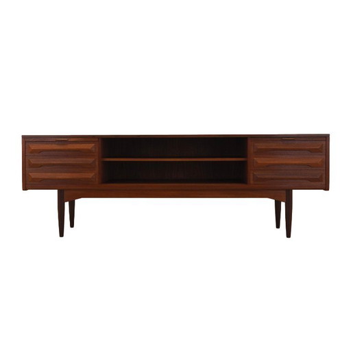 Credenza danese in teak con ripiani estraibili e cassetti, anni '70 – dressoirs, Wood