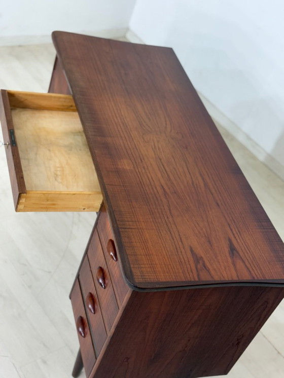 Image 1 of Danish teak desk office desk table wood vintage