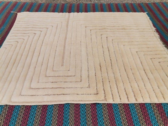 Image 1 of Autentico tappeto tradizionale in pura lana, tessuto a mano, 2/3 m