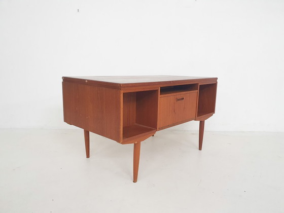 Image 1 of Teak desk by J.Svenstrup for A.P. Møbler, Denmark 1960's