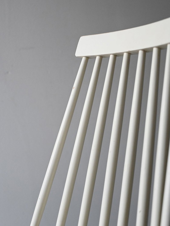 Image 1 of Set van 6 witte Pinstolar stoelen