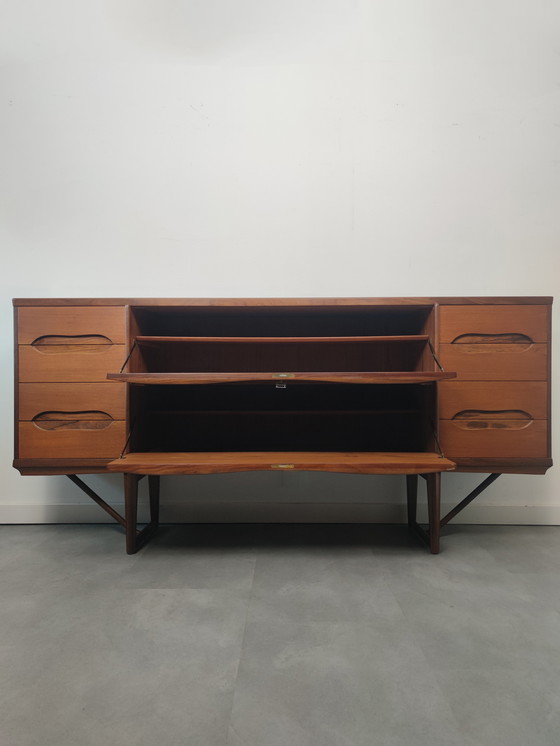 Image 1 of Unique Vintage Danish Sideboard In Teak With Rosewood