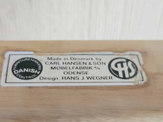 Image 1 of Lot de 2 chaises de salle à manger Hans J. Wegner CH36 pour Carl Hansen & Søn en chêne massif