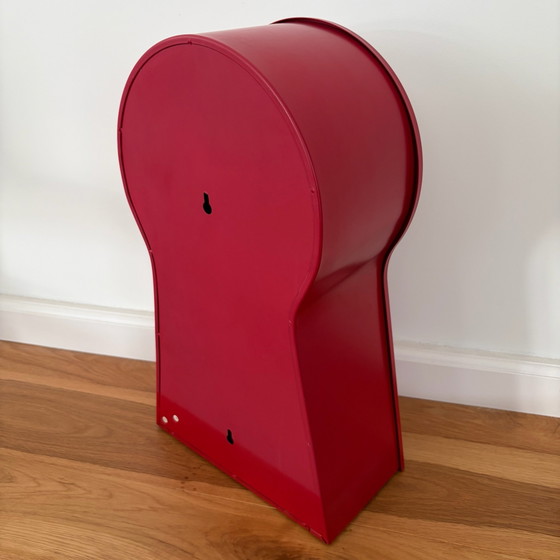 IKEA PS keyhole clock red metal – design 1999 (photo 5 of 7)