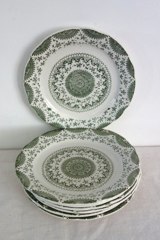 8 platos hondos de loza Fine Ware