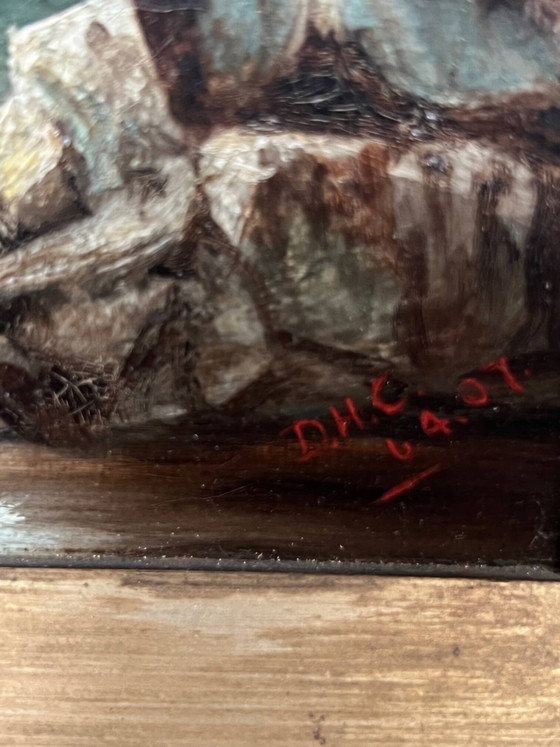 Painting "Ancient landscape". Oil on canvas. – Paintings & Drawings (photo 4 of 7)