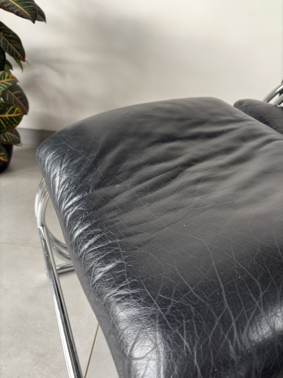 Image 1 of Vintage Bauhaus Loungestoel met Ottoman