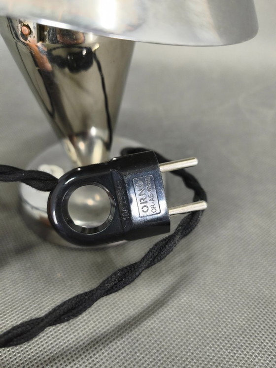 Image 1 of Bauhaus Chrome Table Lamp with Adjustable Shade, 1930s