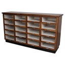Vintage Nederlandse notenhouten fourniturenkast / vitrine, jaren 1950