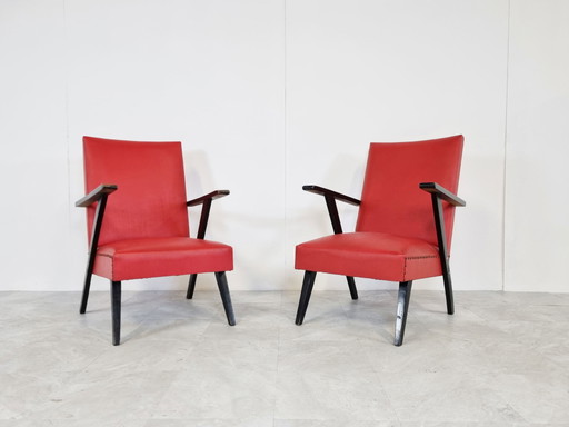 Paire de fauteuils Vintage, 1960's Belgique