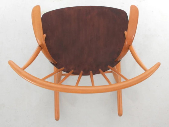 Sedia a dondolo scandinava di Illum Wikkelso, modello IW3 – Eilersen, Sedie a dondolo, Wood (photo 9 of 9)