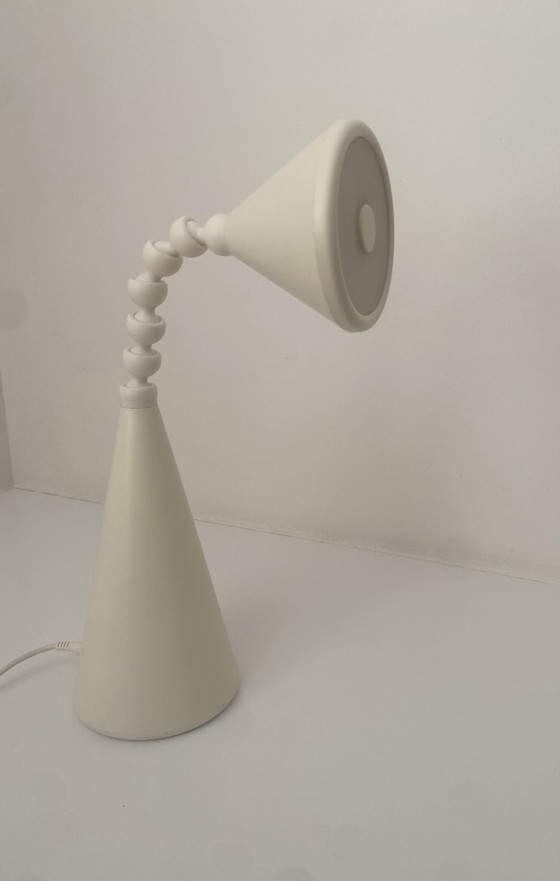 Image 1 of Lampada da parete/lampada a globo vintage Herda – Bianca/Bianco sporco – Anni '70, era spaziale
