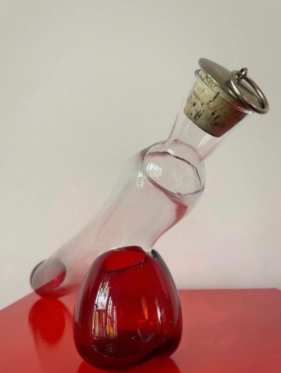 Image 1 of Set da bere vintage con pene "Fallos" - Holmegaard Danimarca - caraffa + bicchieri