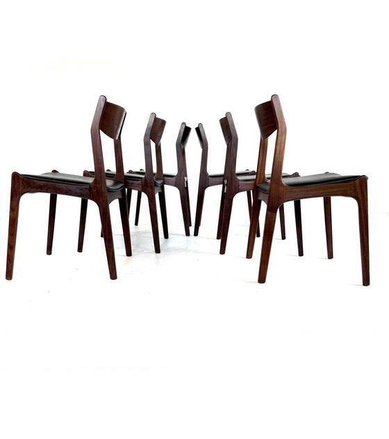 Image 1 of Set di 6 sedie danesi vintage anni '60