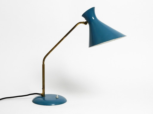 Prachtige grote Italiaanse Mid Century Diabolo tafellamp met draaibare hals