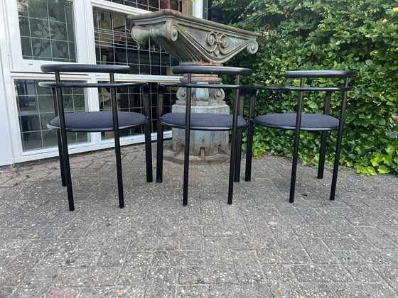 Image 1 of Ensemble de 3 chaises de salle à manger postmodernes, Segis
