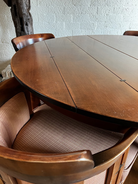 Image 1 of Schuitema Shaker dining table with chairs.