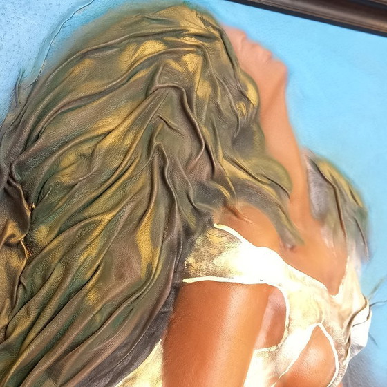 Image 1 of Embossed leather painting