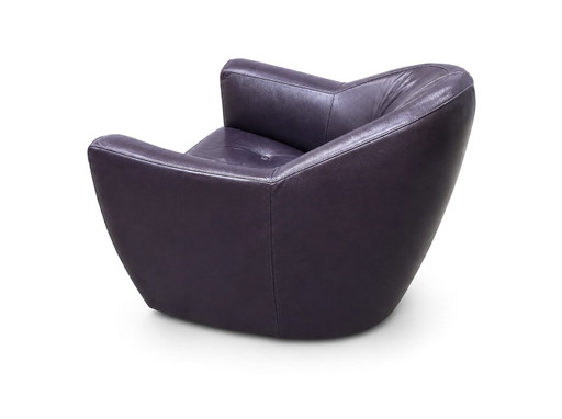 Sillón Leolux Carabas piel berenjena – fauteuils, Leather (photo 2 of 7)