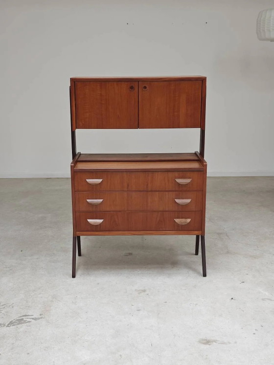 Toeletta/Scrivania di Poul Volther per Orum, Samcom Denmark – Tolette, Wood, Scandinavian (photo 3 of 22)