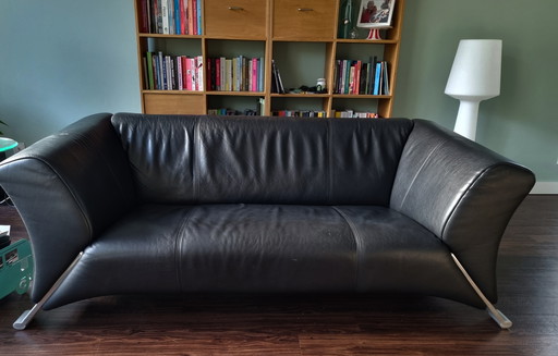 Rolf Benz RB322 2.5-seater leather sofa