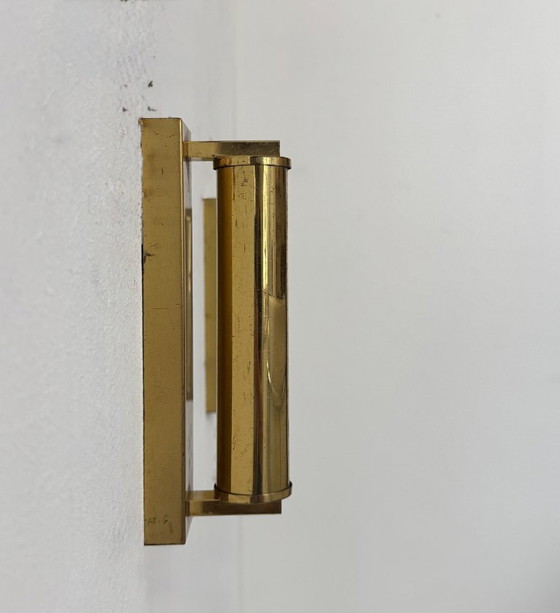 Image 1 of Coppia di lampade da parete vintage moderne regolabili, ottone, Francia 1970