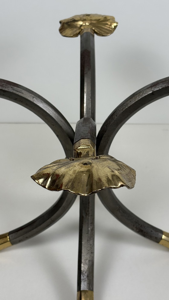 Image 1 of Manfred Bredohl Design robust Brutalist metal coffee table