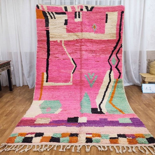 Rosa Wollteppich 250cmx150cm