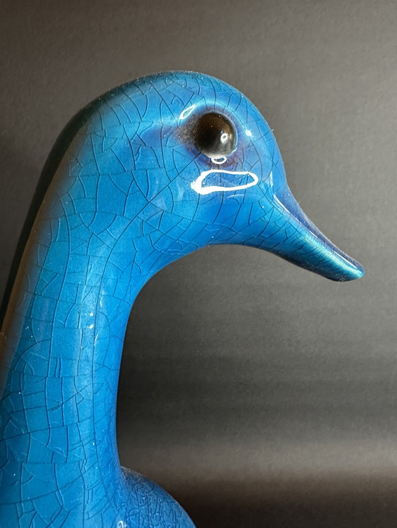 Image 1 of Art Deco keramische eend van George Cassin, Frankrijk ca. 1950 – gesigneerd