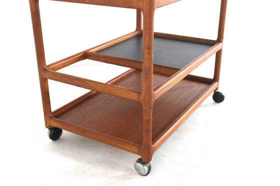 Henning Korch per CFC Silkeborg modello 308 Carrello bar teak vintage – Carrelli bar, Legno (photo 14 of 15)