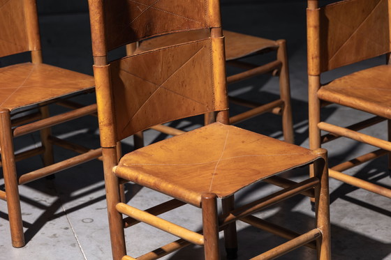 Image 1 of Sedie Kentucky di Carlo Scarpa per Bernini, Italia, anni '80