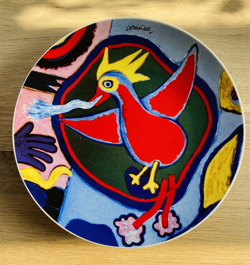 Corneille; The Firebird, plate + coasters