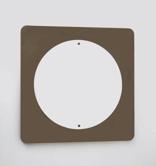 Mid-Century Modern Italian Smoked Bronze Large Mirror, 1970s