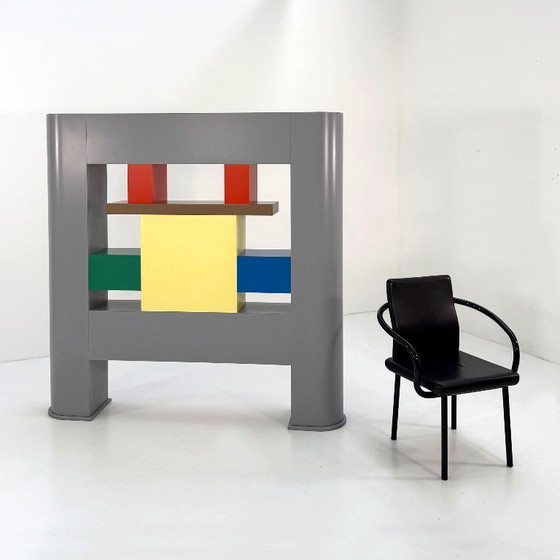 Room Divider / Shelf by Sottsass Associati for Esprit, 1985 – Room screens, Mdf, Wood (photo 7 of 10)