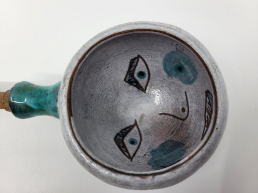 Robert & Jean Cloutier ceramic ladle France 1950