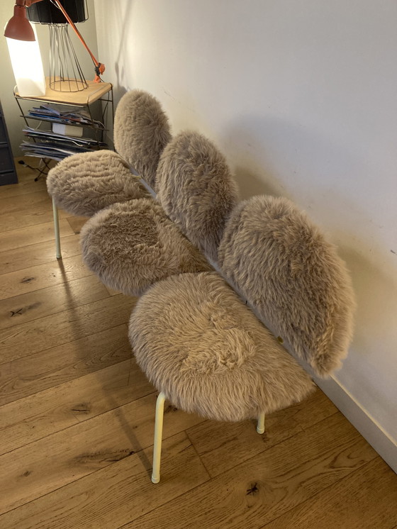 Image 1 of Faux fur bench
