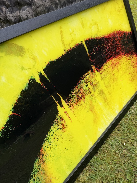 Image 1 of Kunstwerk van COBRA Art Company op plexiglas, 140 × 80 cm – Exclusief designobject