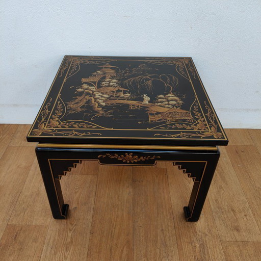 Mesa de centro auxiliar estilo chinoiserie china vintage