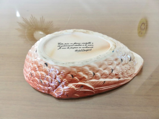 Image 1 of Pheasant terrine in slipware by Michel Caugant, 1950s-60s