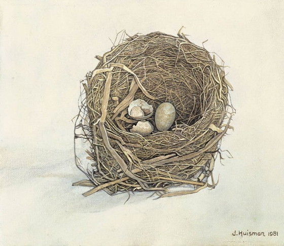Image 1 of Jopie Huisman      Het Merelnestje    (op canvas)