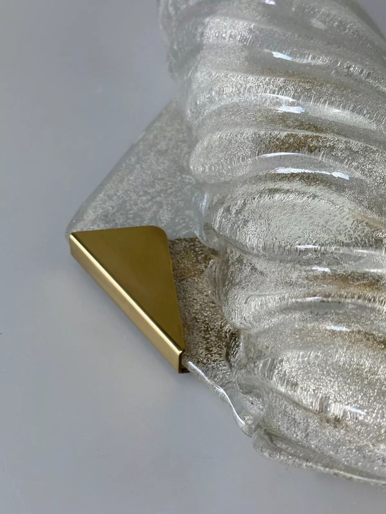 Image 1 of Lampada da parete XL anni '60 e '70 Applique da parete Kaiser Leuchten Ottone Vetro Space Age