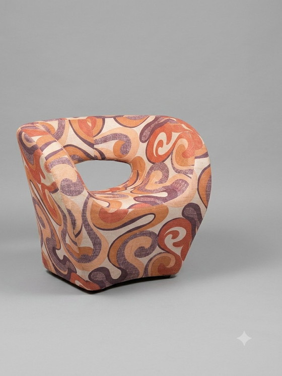 Image 1 of Coppia di poltrone lounge scultoree in stile Space Age – Moroso (1970)



