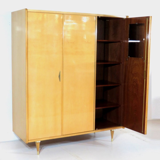 Image 1 of Armadio vintage a 3 ante in stile mid-century modern, anni '50