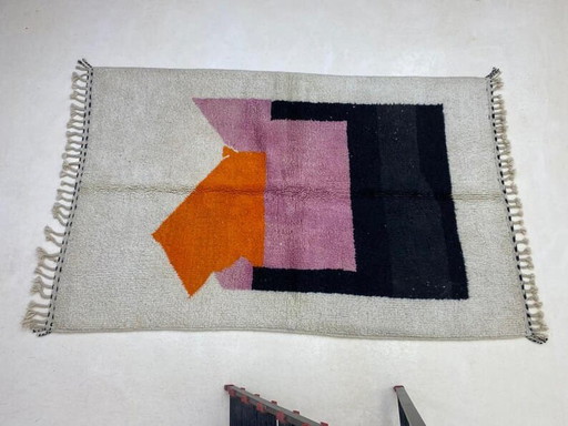Traditioneel, op maat gemaakt Beni Ouraine wollen tapijt, formaat 1,5/2,5 m – Aime Té, vloerkleden en tapijten (photo 2 of 9)