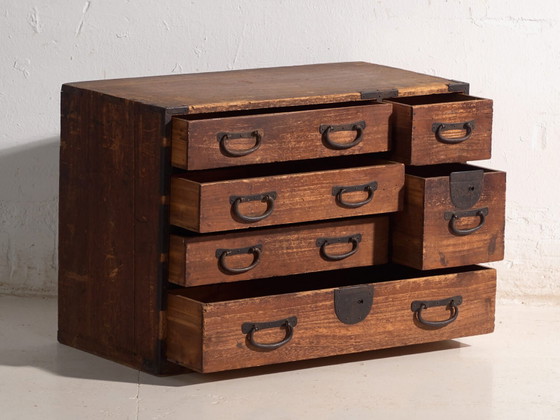 Antique Japanese tansu chest – Japan, circa 1910 – Chest of drawers (photo 18 of 40)