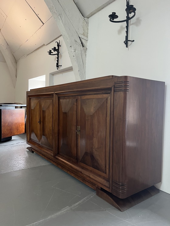 Image 1 of Walnut 4-door sideboard
