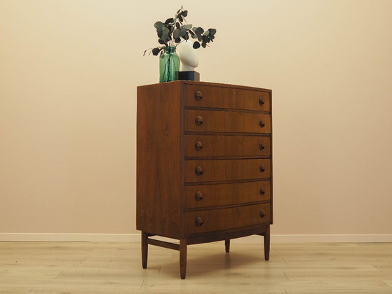 Image 1 of Walnut chest of drawers, Danish design, 1960s, designer: Kai Kristiansen